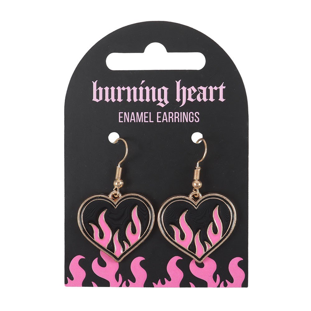 Something Different - Burning Heart Earrings - Multicolours